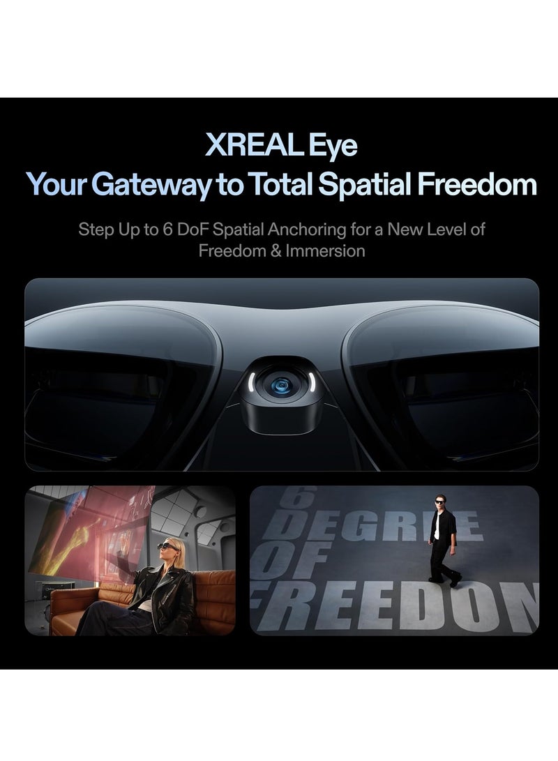 XREAL One Pro AR Glasses with X1 Chip, 3 Degrees of Freedom, 171°, 57° Viewing Angle, 120Hz, BOSE Sound, Sony OLED Display, 3 Modes Adjustment, Compatible with PS5, Nintendo Switch 2, iPhone 16/15, Steam Deck, PC, Android and iOS - Size l - Image 4